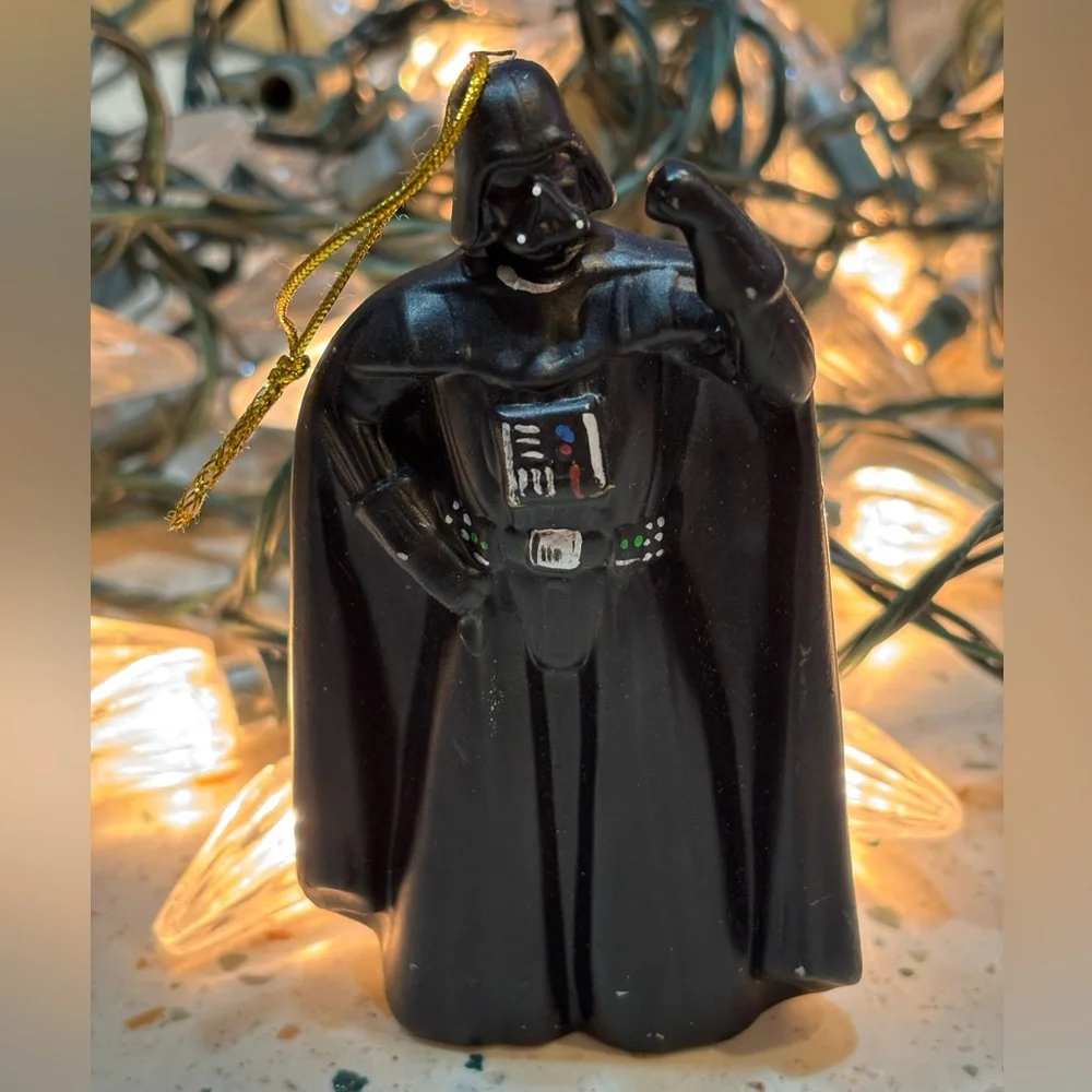 Star Wars 2006 Black Darth Vader Ceramic Christmas‎ Ornament